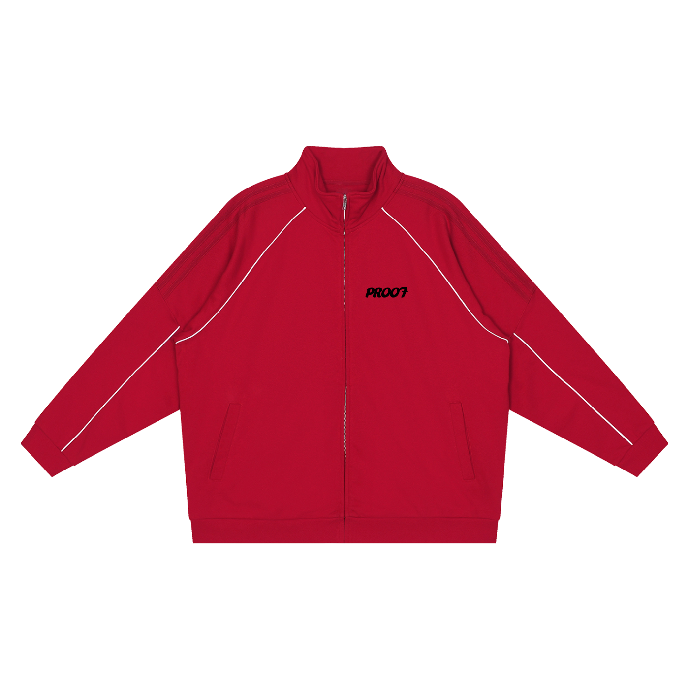 Striped Raglan Sleeve Jacket