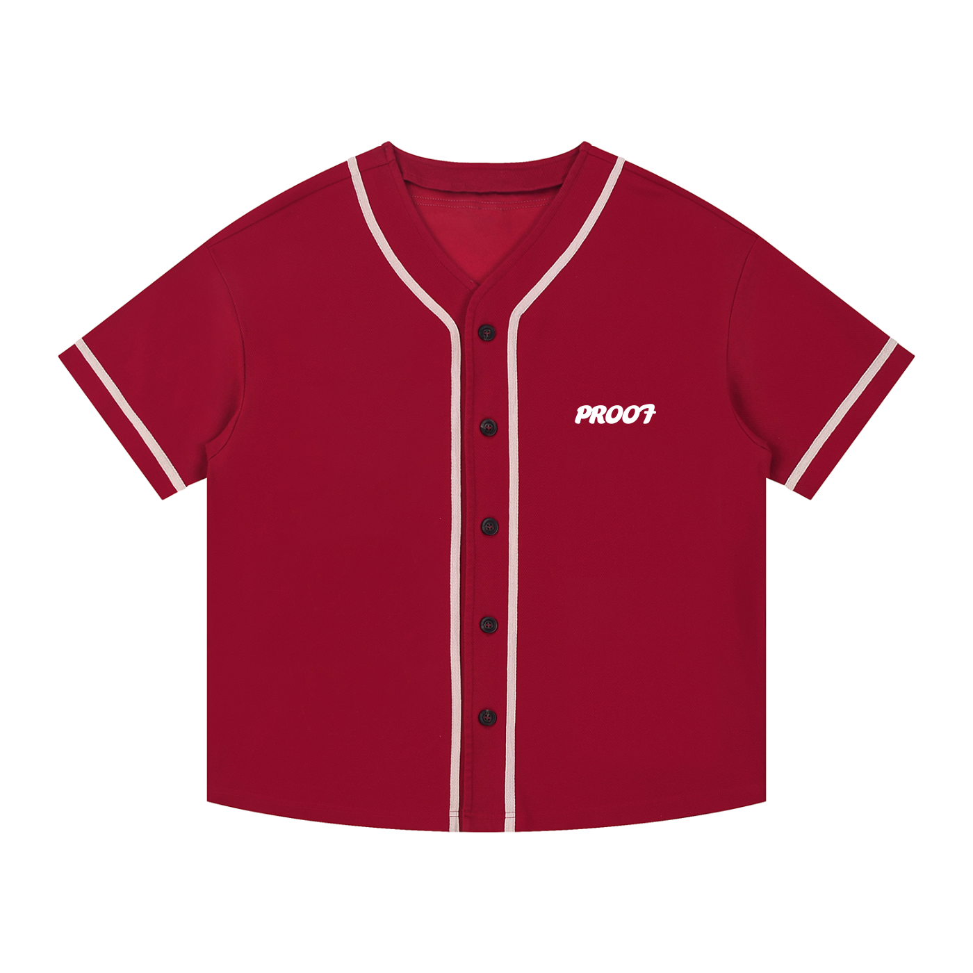 Contrast Piped Button-Up Jersey