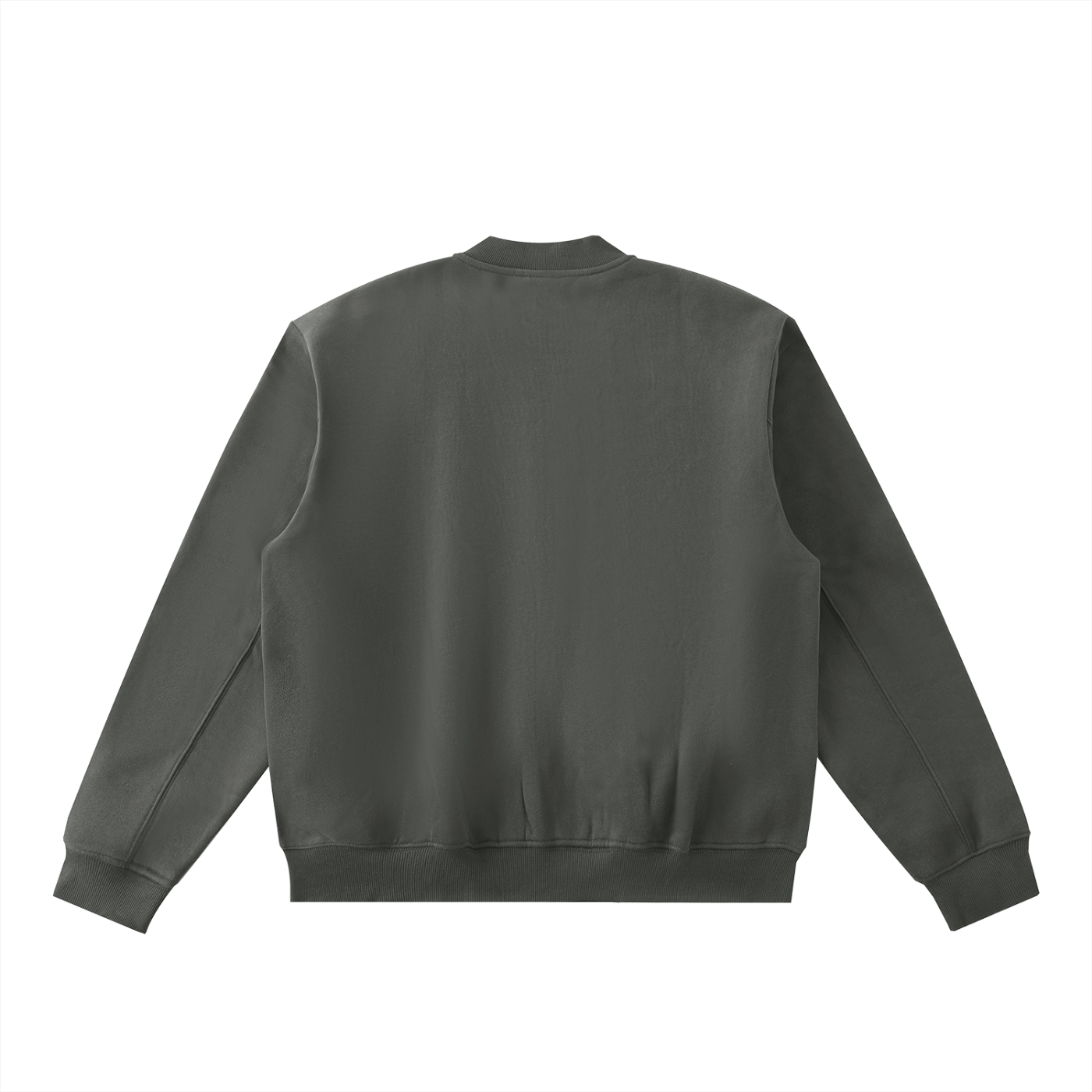 Zip-Up Fleeced Varsity Jacket