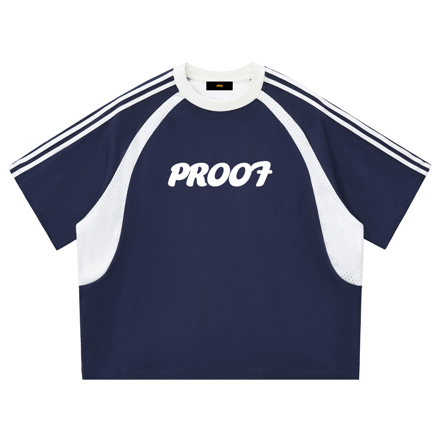 Stripes Panel Mesh T