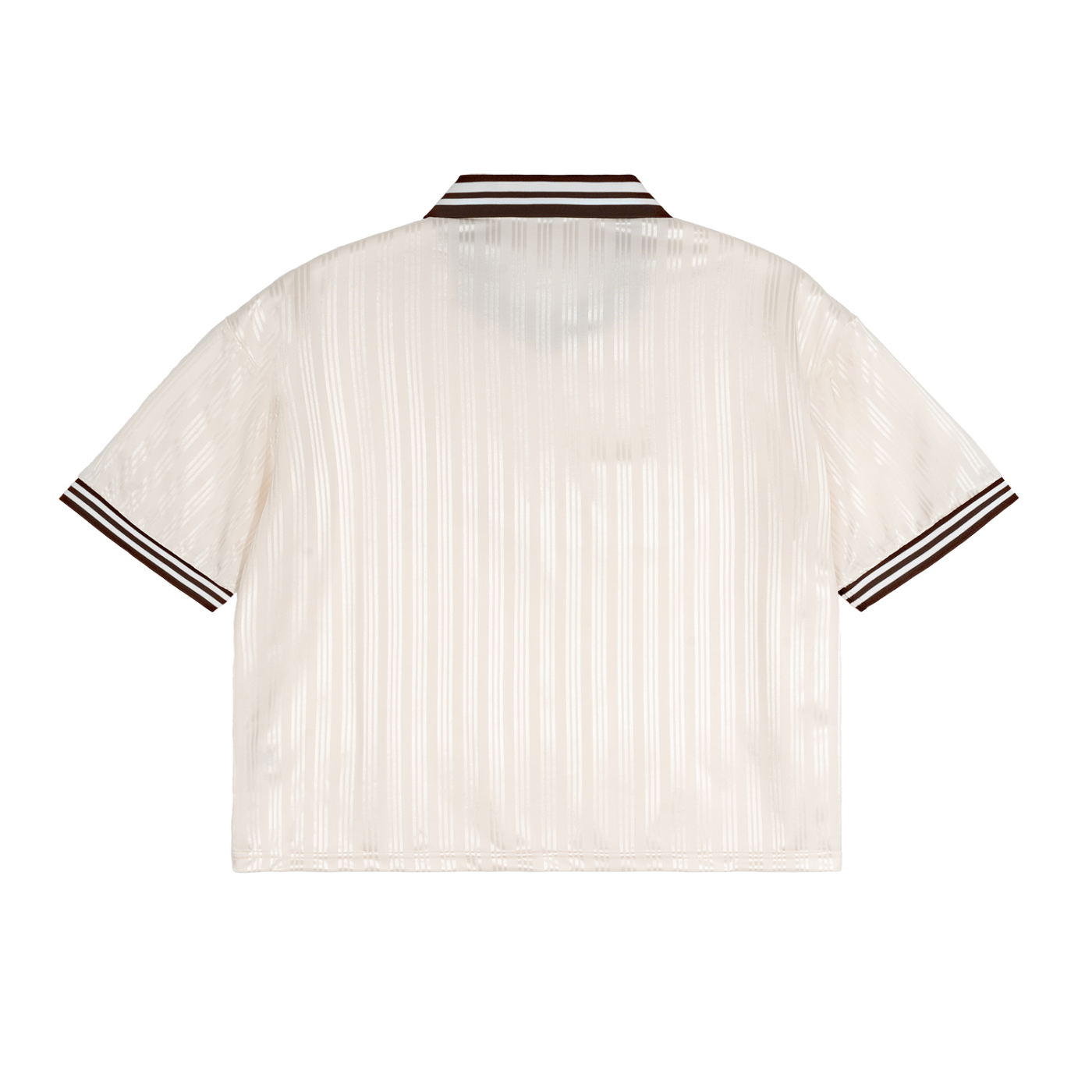 Contrast Stripes Polo Collar T