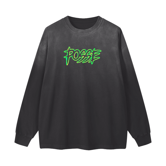 Gradient Vintage Washed Long Sleeve T