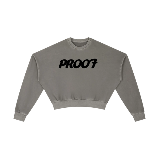 Vintage Washed Cropped Sweatshirt