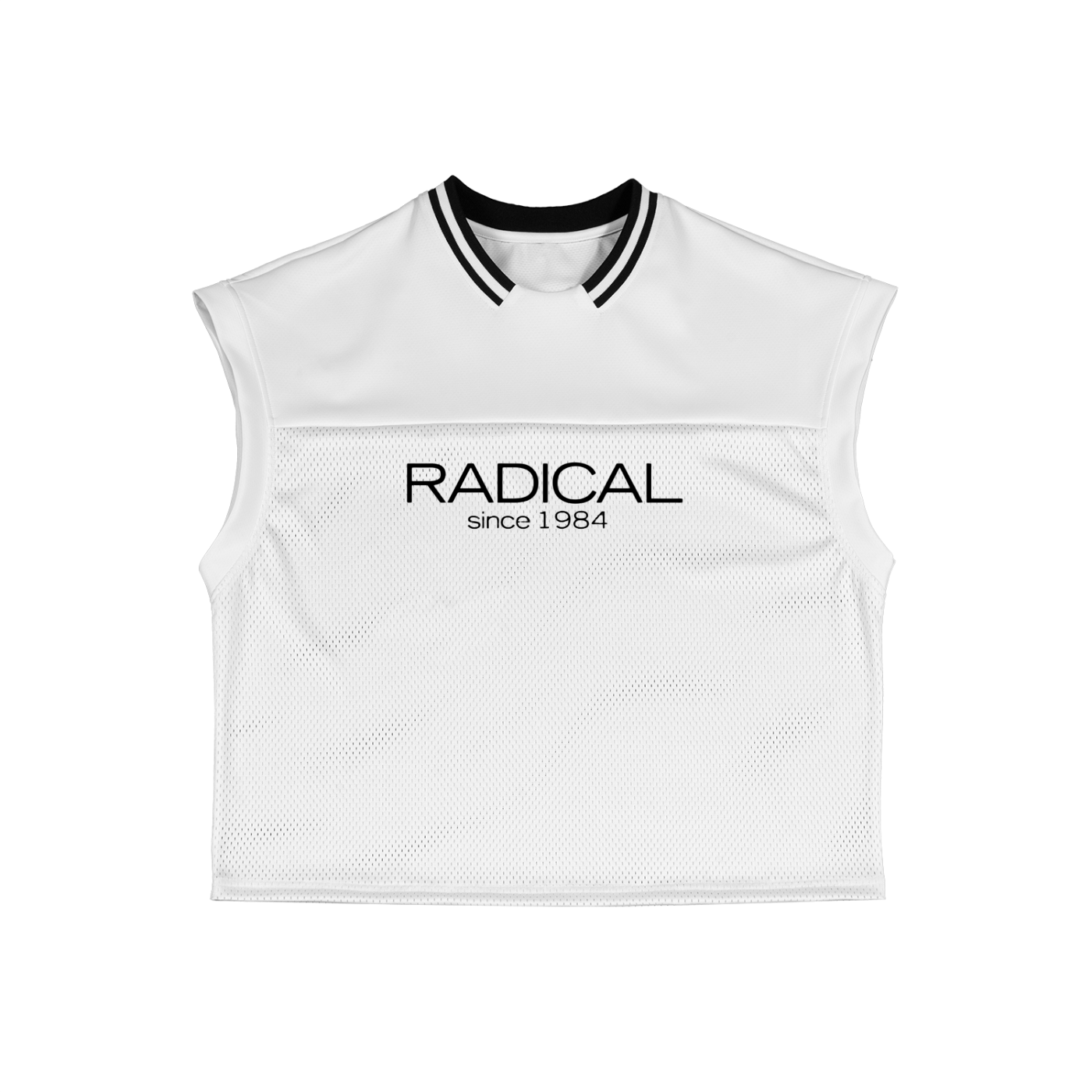 Sleeveless Mesh T