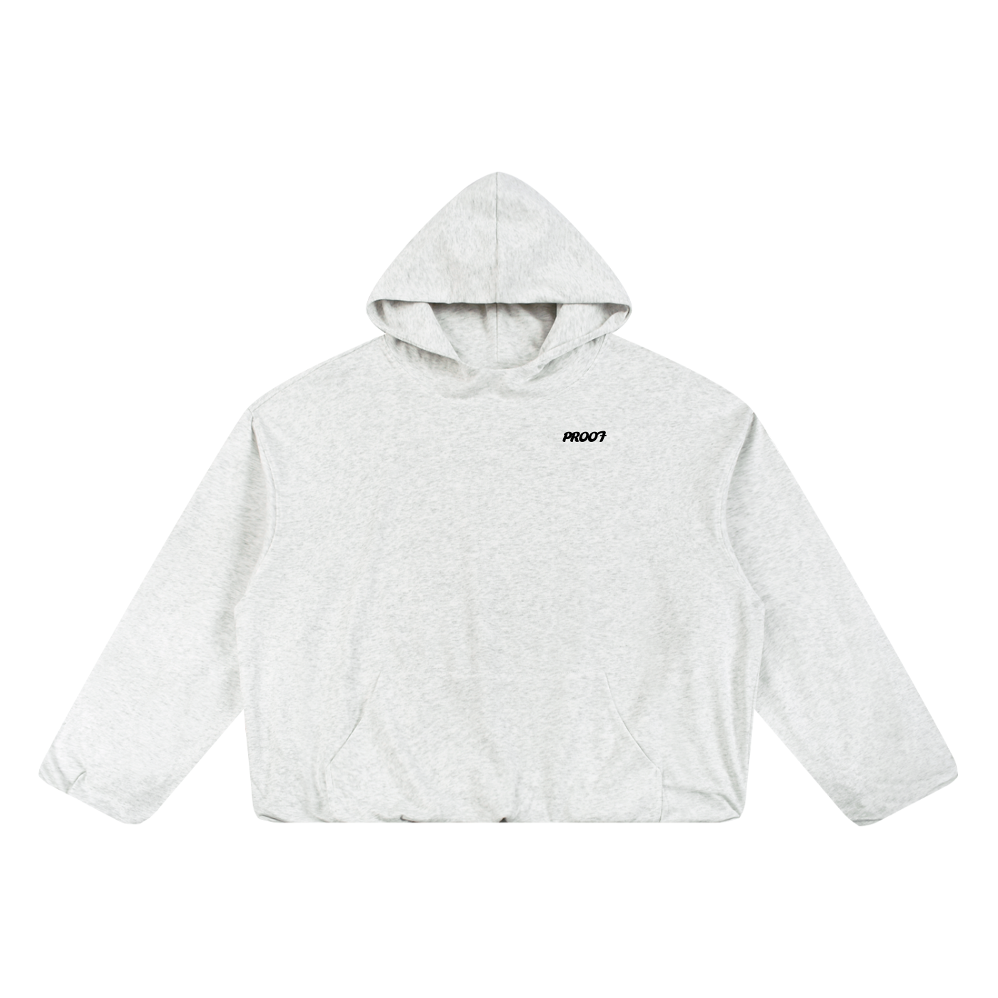 Boxy Gather-Hem Hoodie