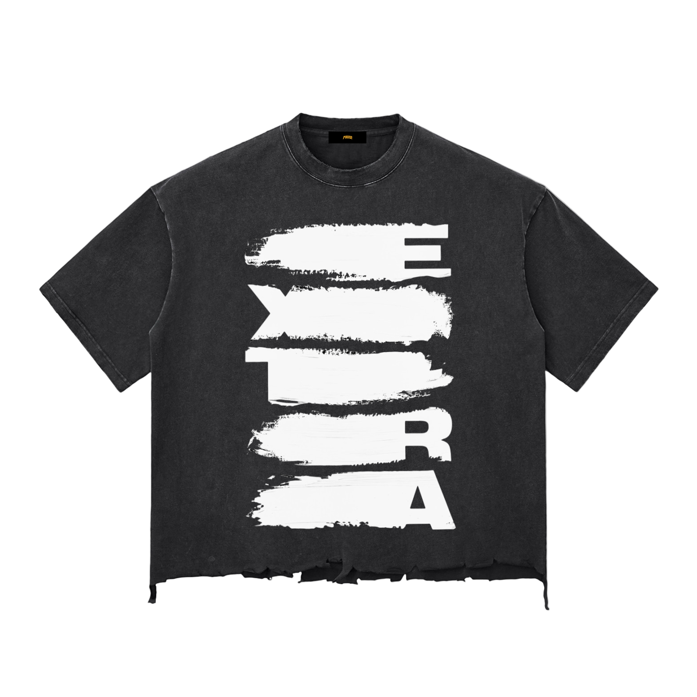 Snow Wash Raw-Hem Boxy T-shirt