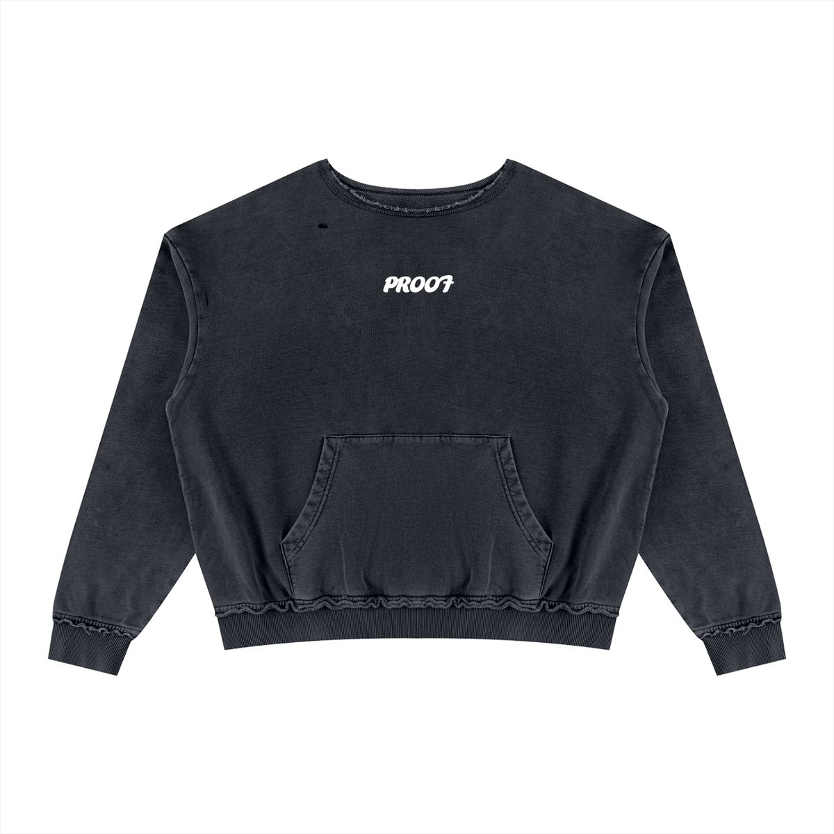 Raw Edge Crewneck Sweatshirt