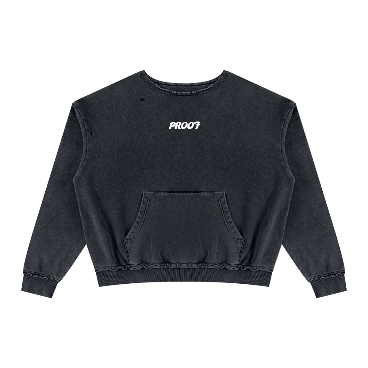 Raw Edge Crewneck Sweatshirt