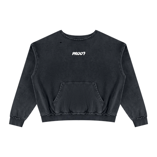 Raw Edge Crewneck Sweatshirt