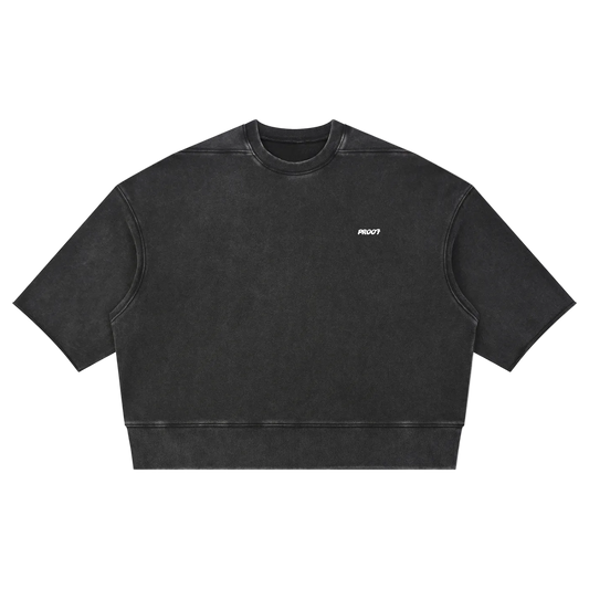 Mineral Wash Boxy Raw Edge
