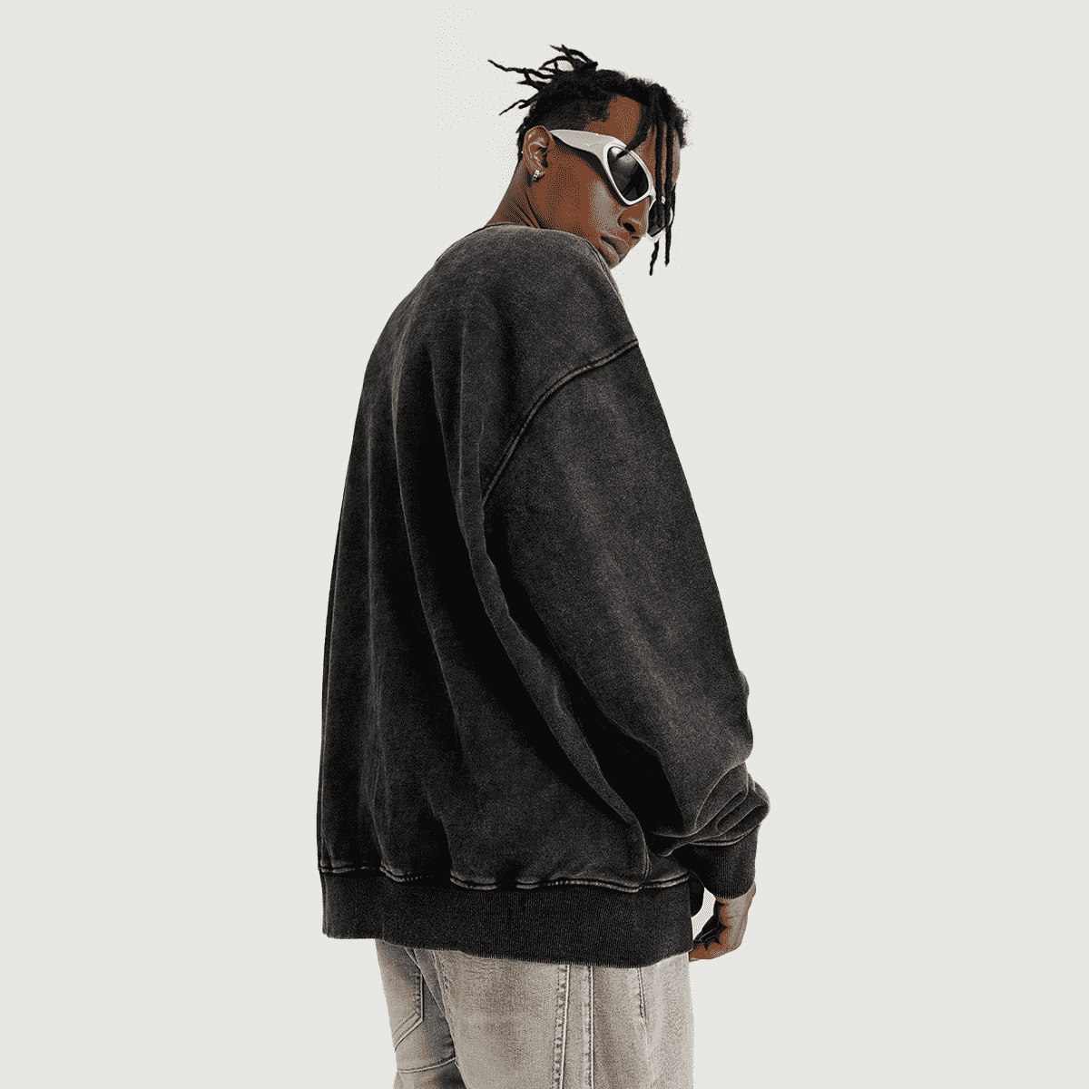 Active Heavyweight Oversized Faded Sweatshirt