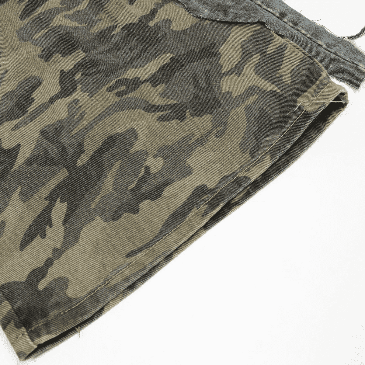 Camouflage Denim Shorts
