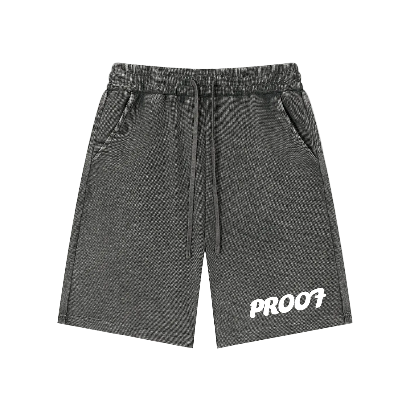 Mineral Wash Waffle Knit Shorts