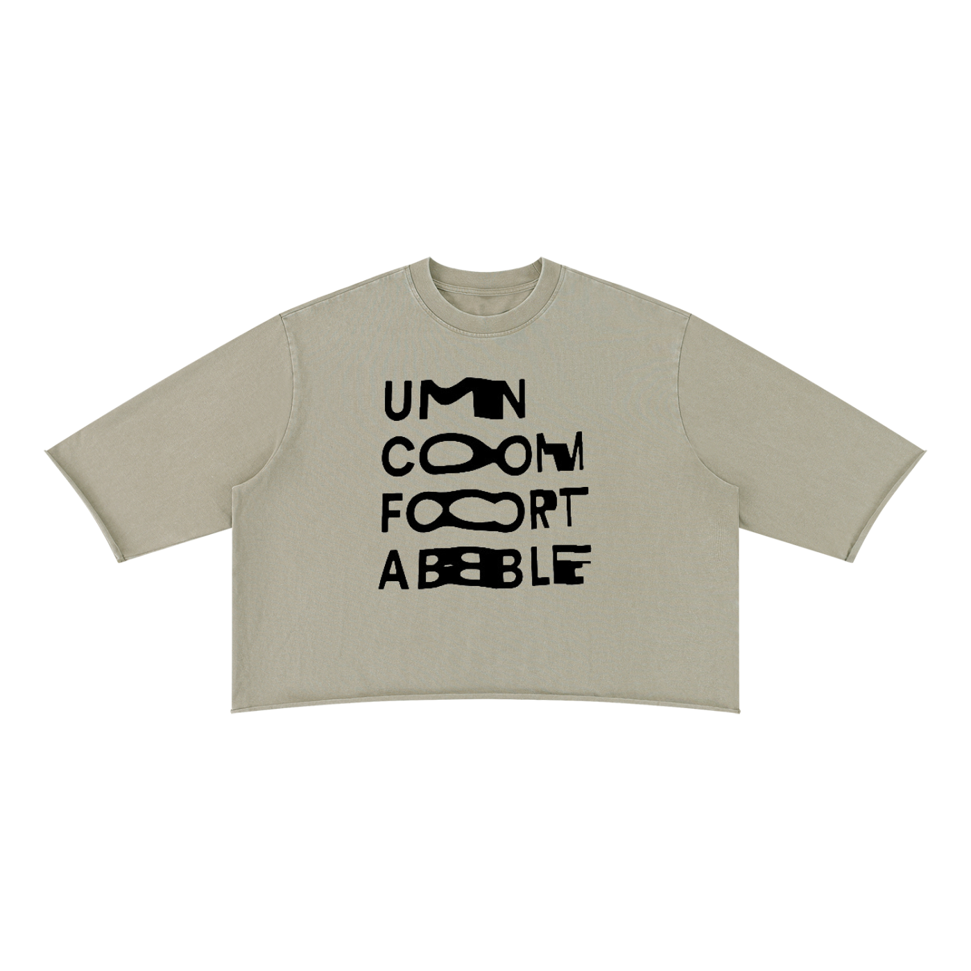 Mineral Wash Raw Hem Boxy T