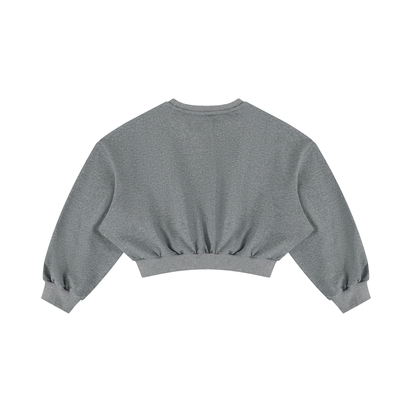 Boxy Cropped Crewneck Sweatshirt