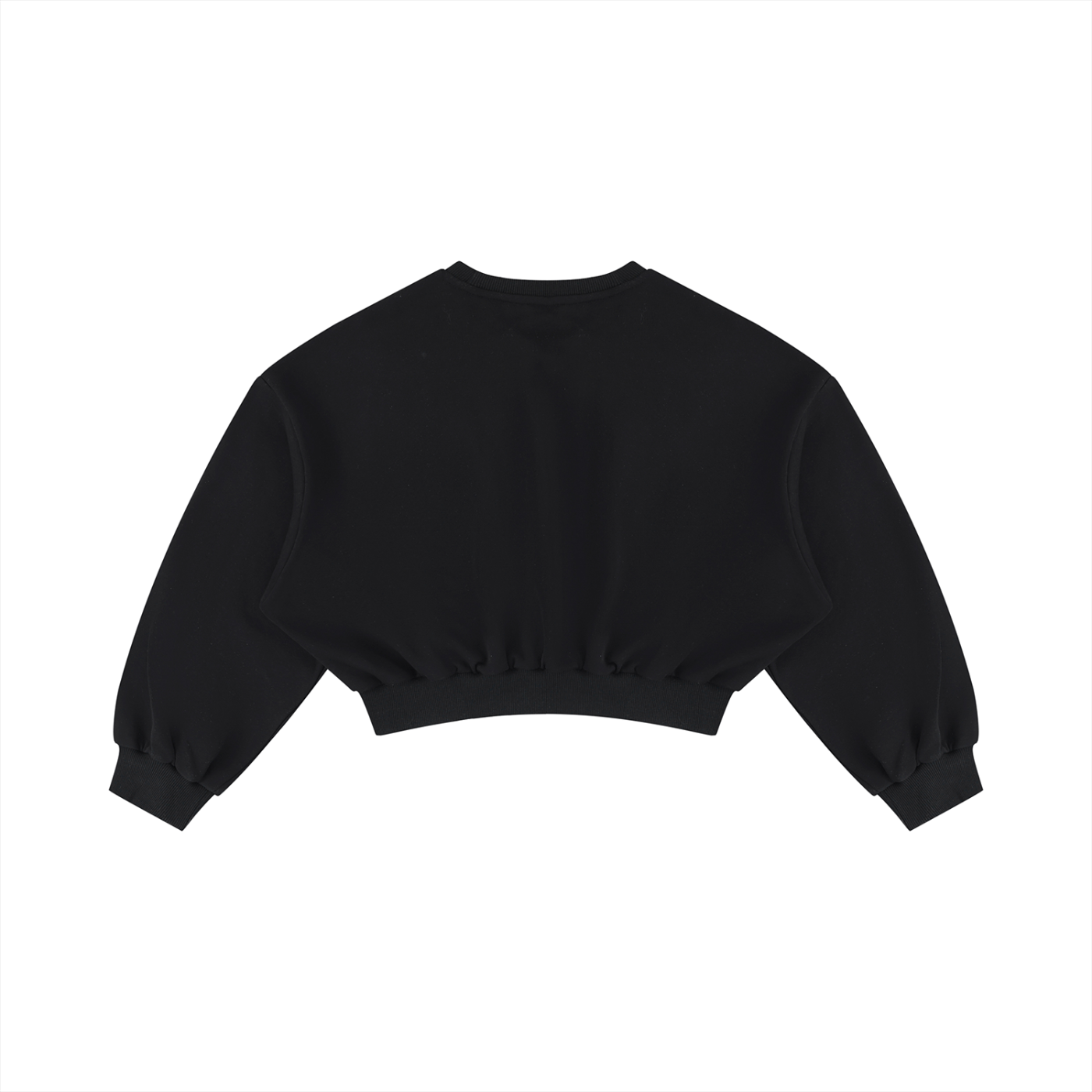 Boxy Cropped Crewneck Sweatshirt