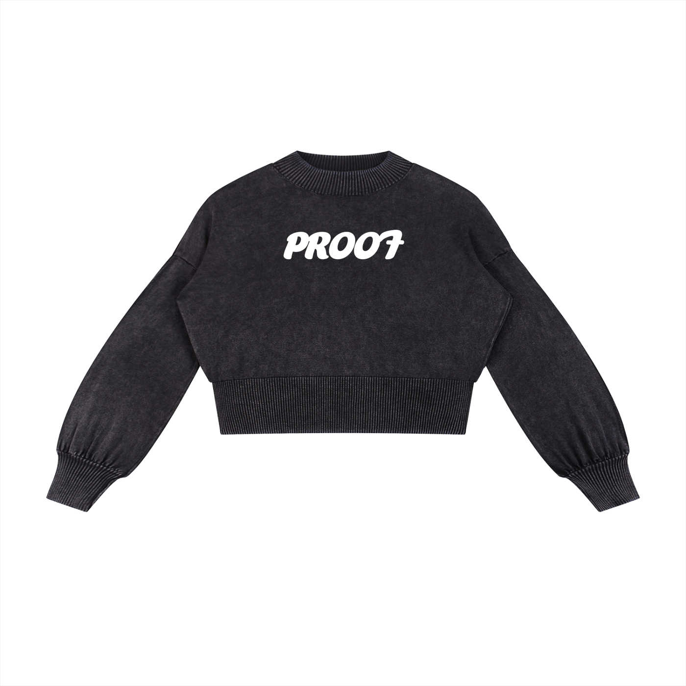 Mineral Wash Cropped Sweater