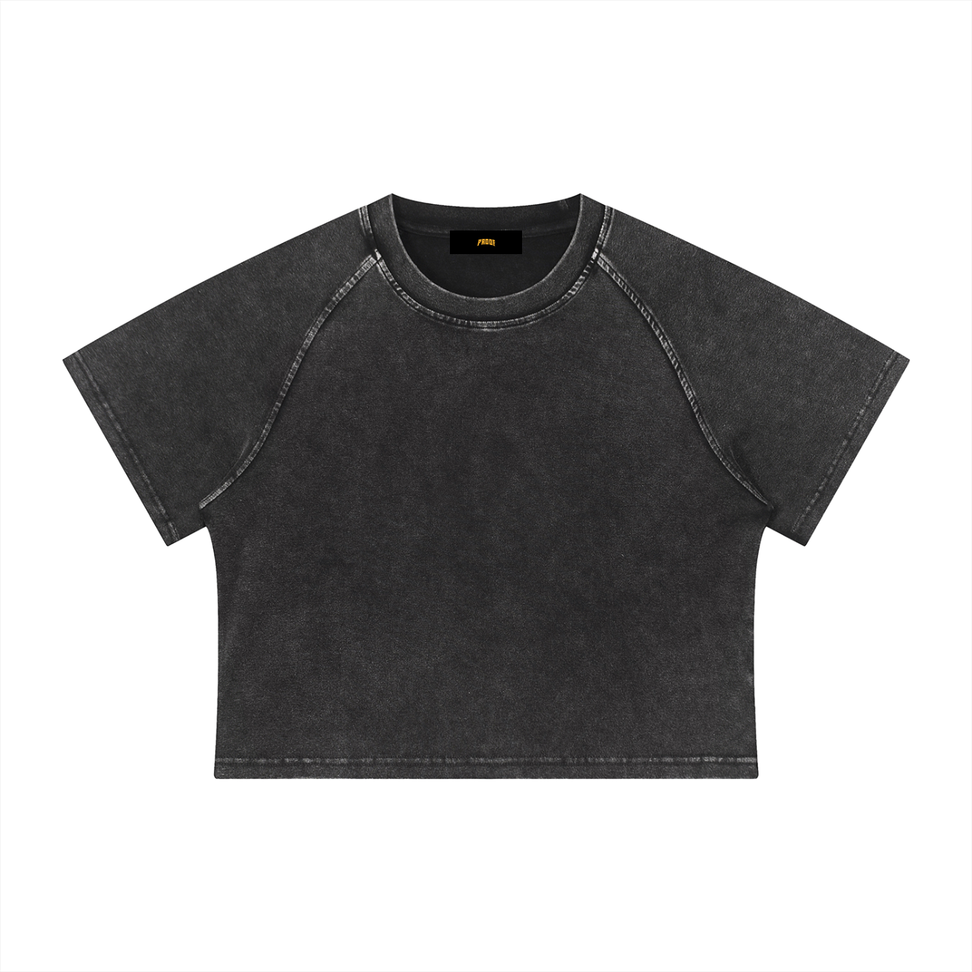 Women's Mineral Wash Raglan Crop T
