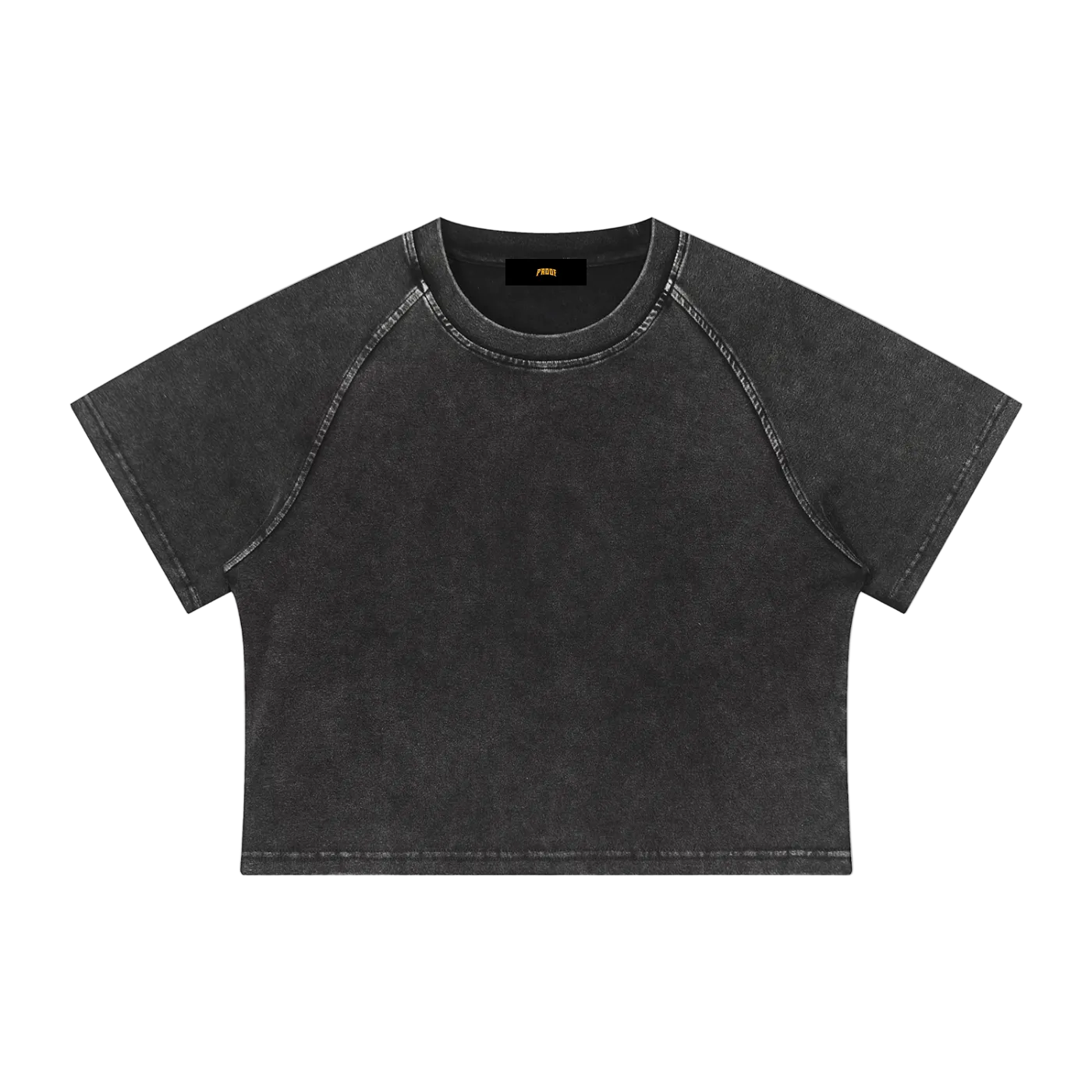 Women's Mineral Wash Raglan Crop T