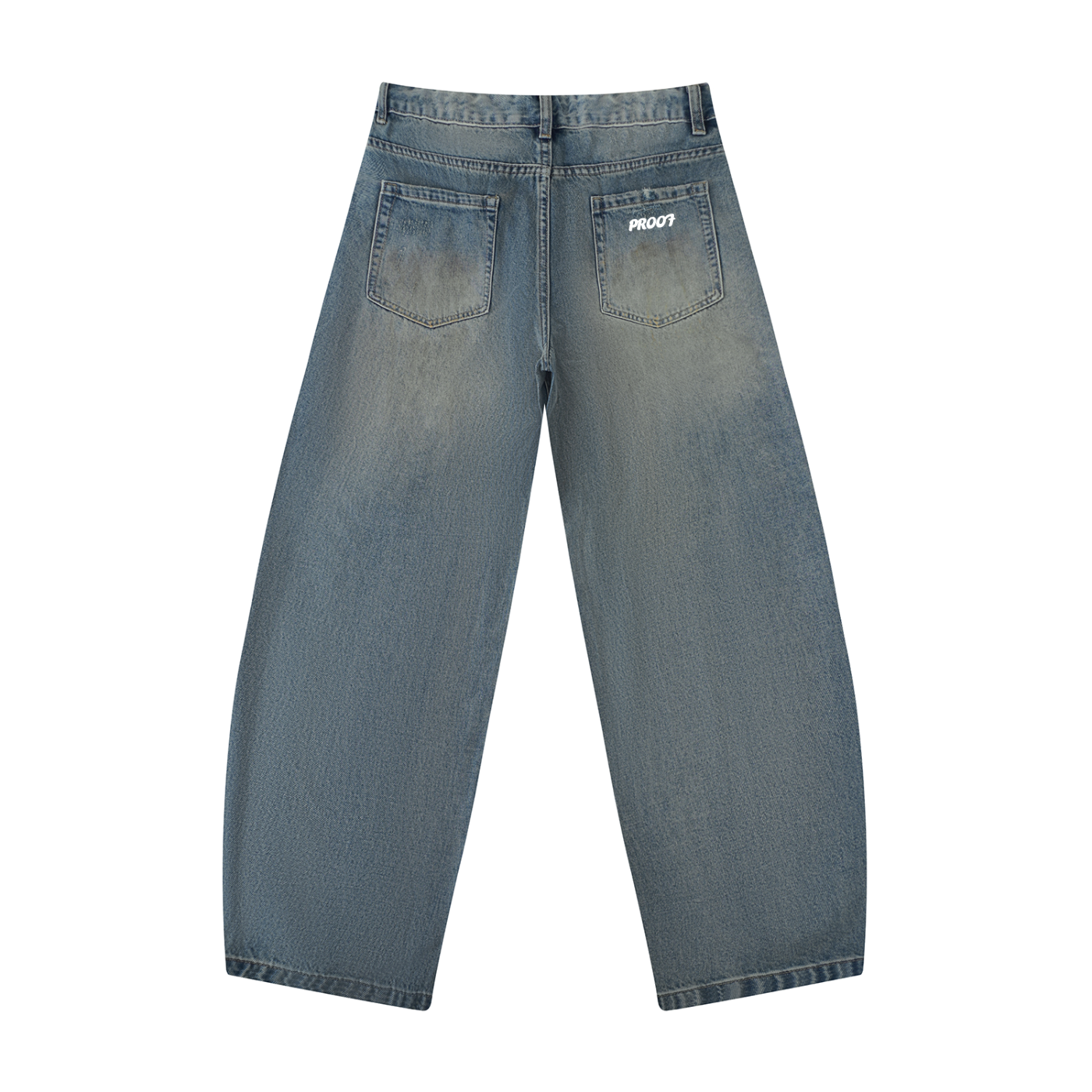 Distressed Barrel Leg Jeans