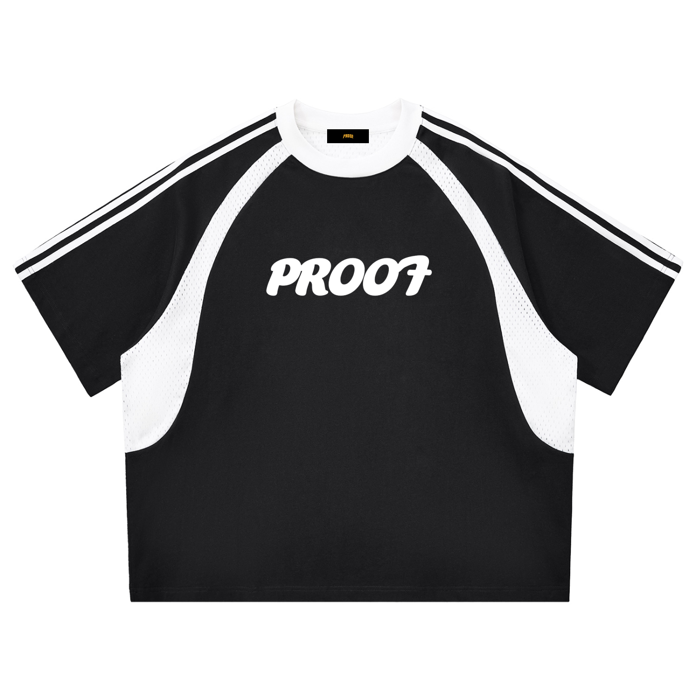 Stripes Panel Mesh T