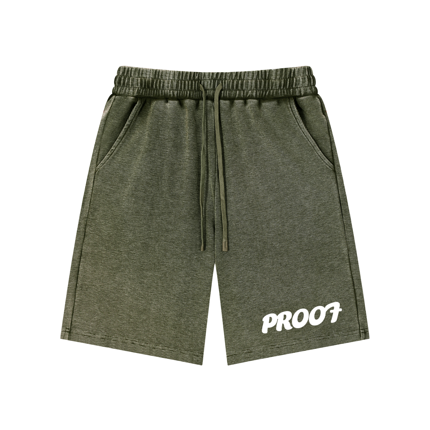 Mineral Wash Waffle Knit Shorts