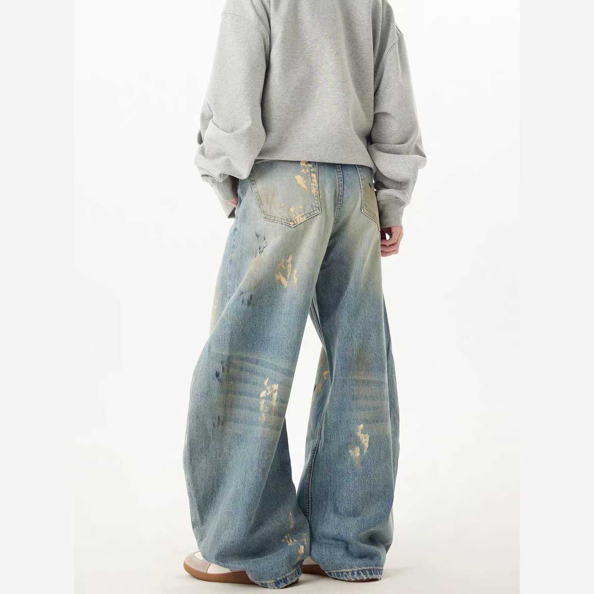 Hand-Painted Loose Jeans