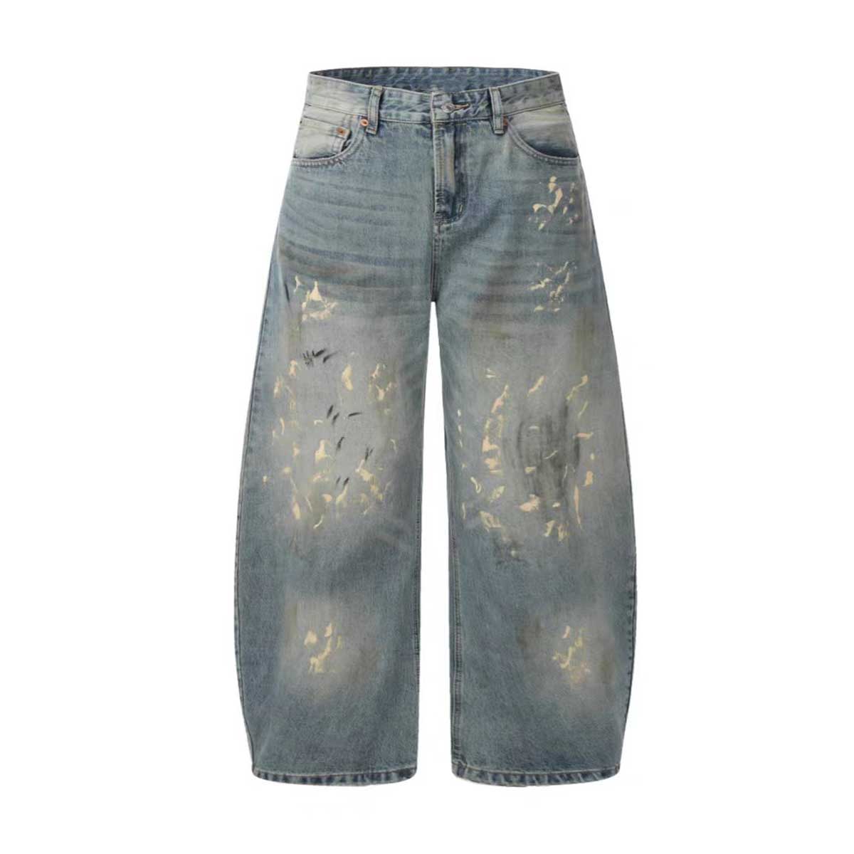 Hand-Painted Loose Jeans