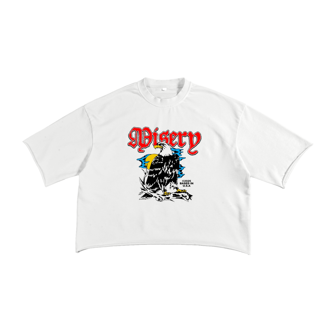 French Terry Raw Edge T-Shirt