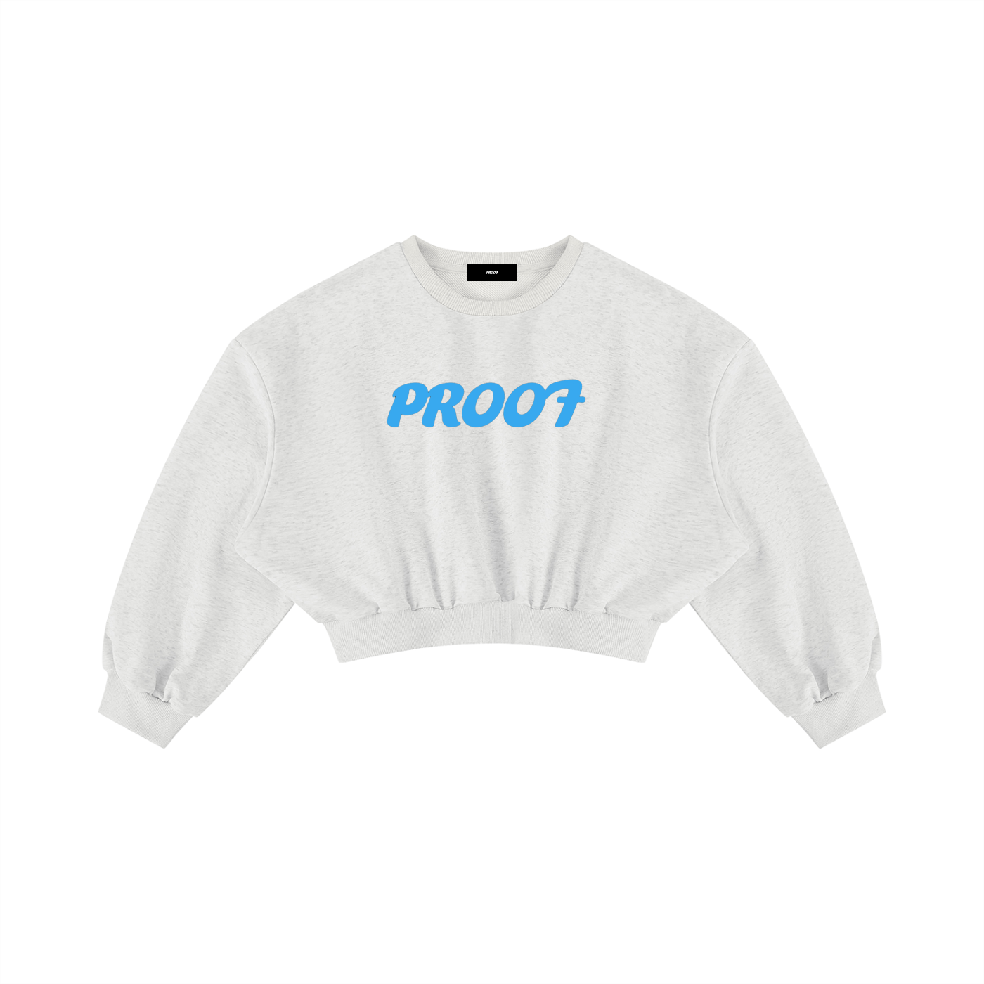 Boxy Cropped Crewneck Sweatshirt
