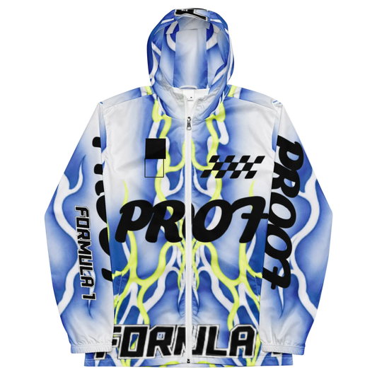 Race on windbreaker