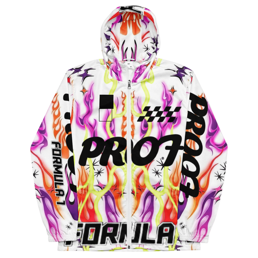 Race on windbreaker