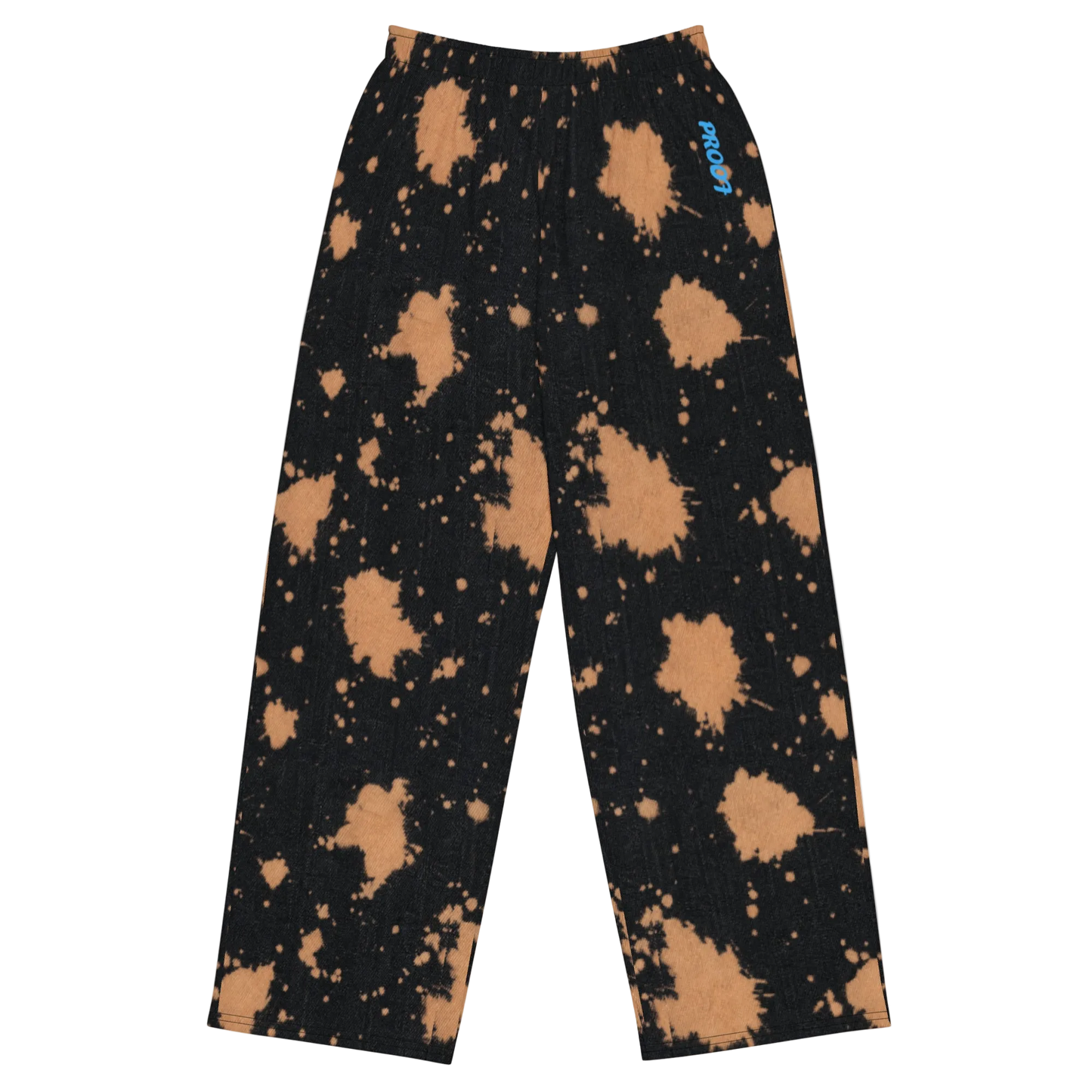 Clorox print wide-leg pants