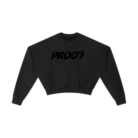 Vintage Washed Cropped Sweatshirt