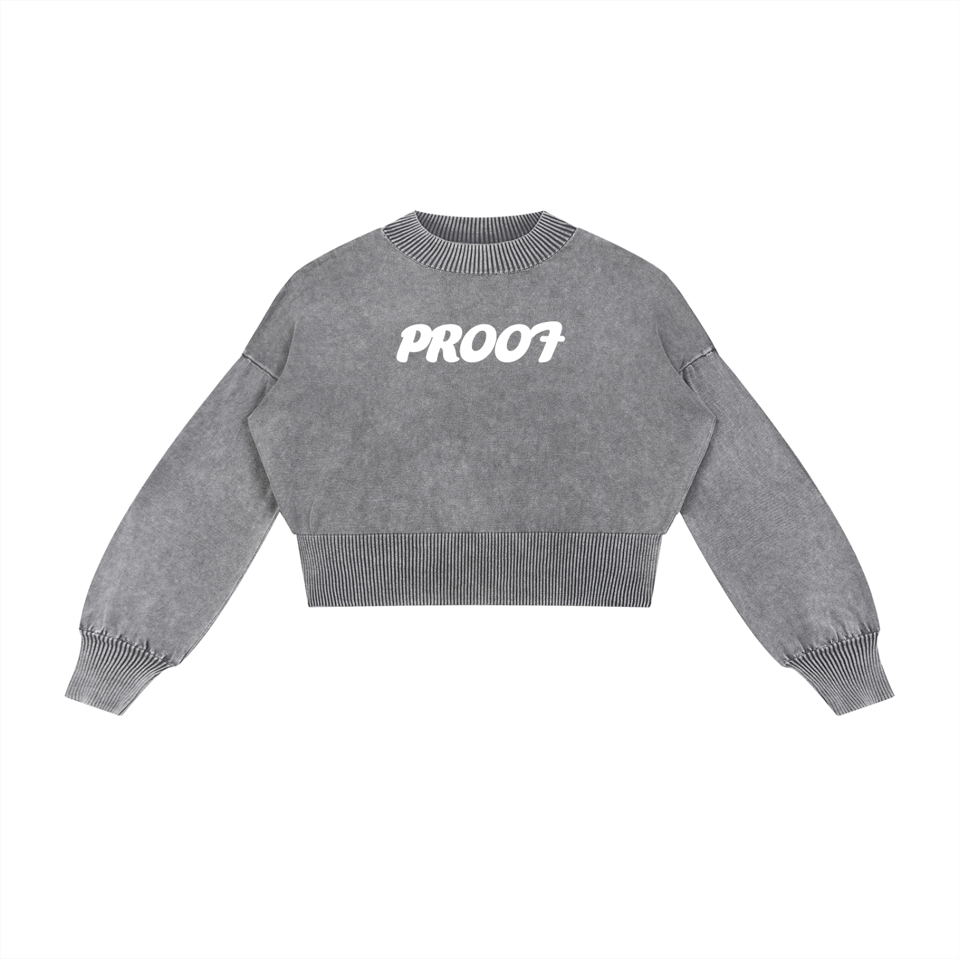 Mineral Wash Cropped Sweater