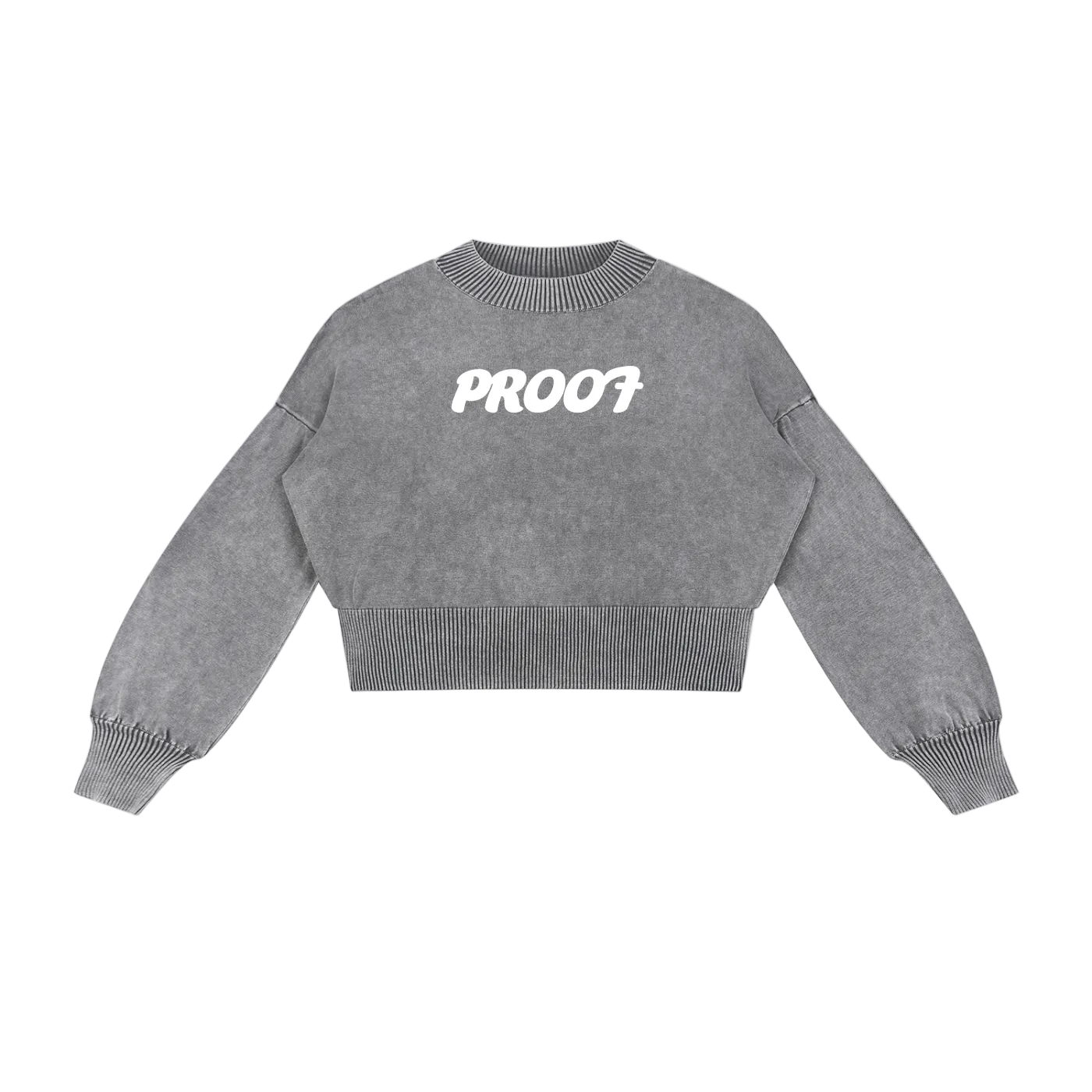 Mineral Wash Cropped Sweater