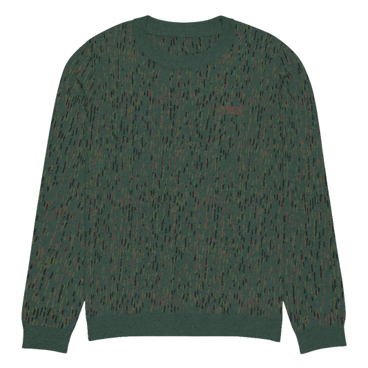 Knitted crew neck sweater