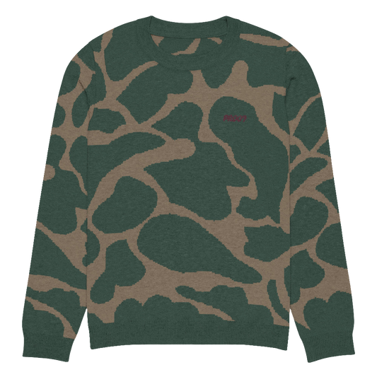 Knitted crew neck sweater