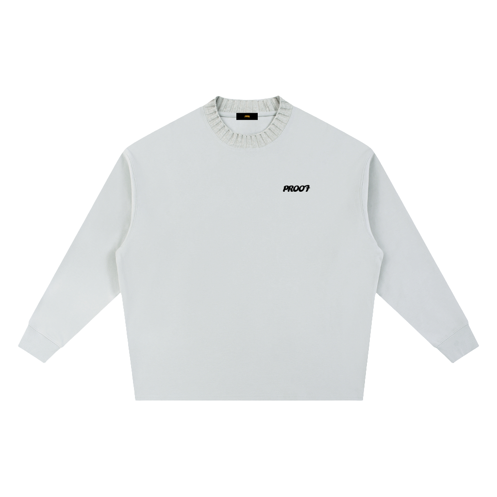 Knitted Round Neck Oversize Sweatshirt