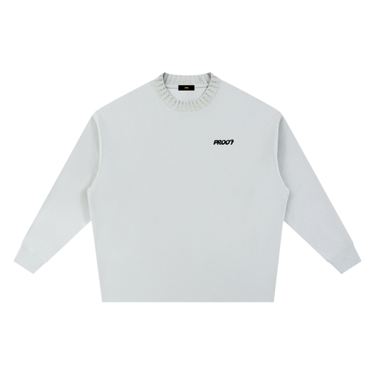 Knitted Round Neck Oversize Sweatshirt