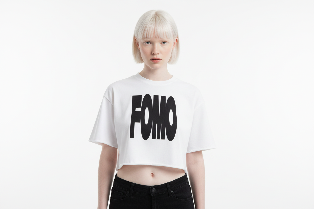 French Terry Raw Edge T-Shirt