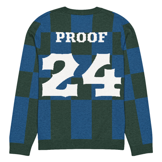 Knitted crew neck sweater