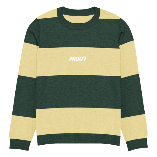 Knitted crew neck sweater