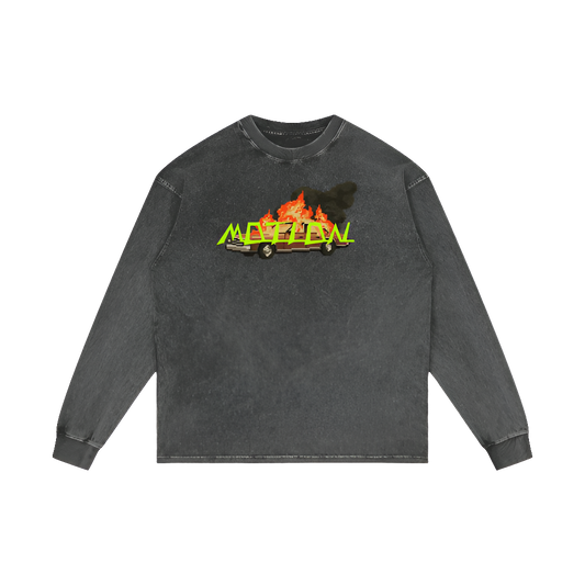 ACID WASH SWEATER