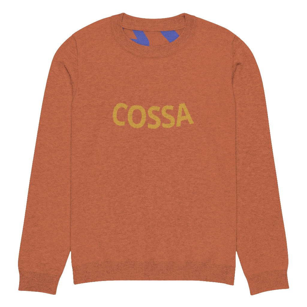 Knitted cossa crew neck sweater