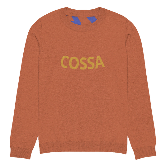 Knitted cossa crew neck sweater