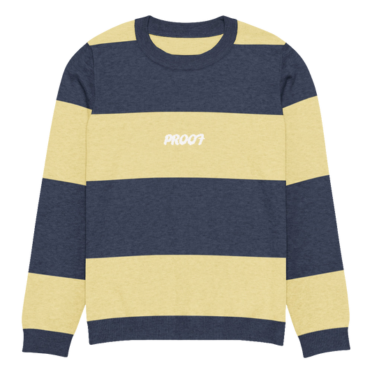 Knitted crew neck sweater