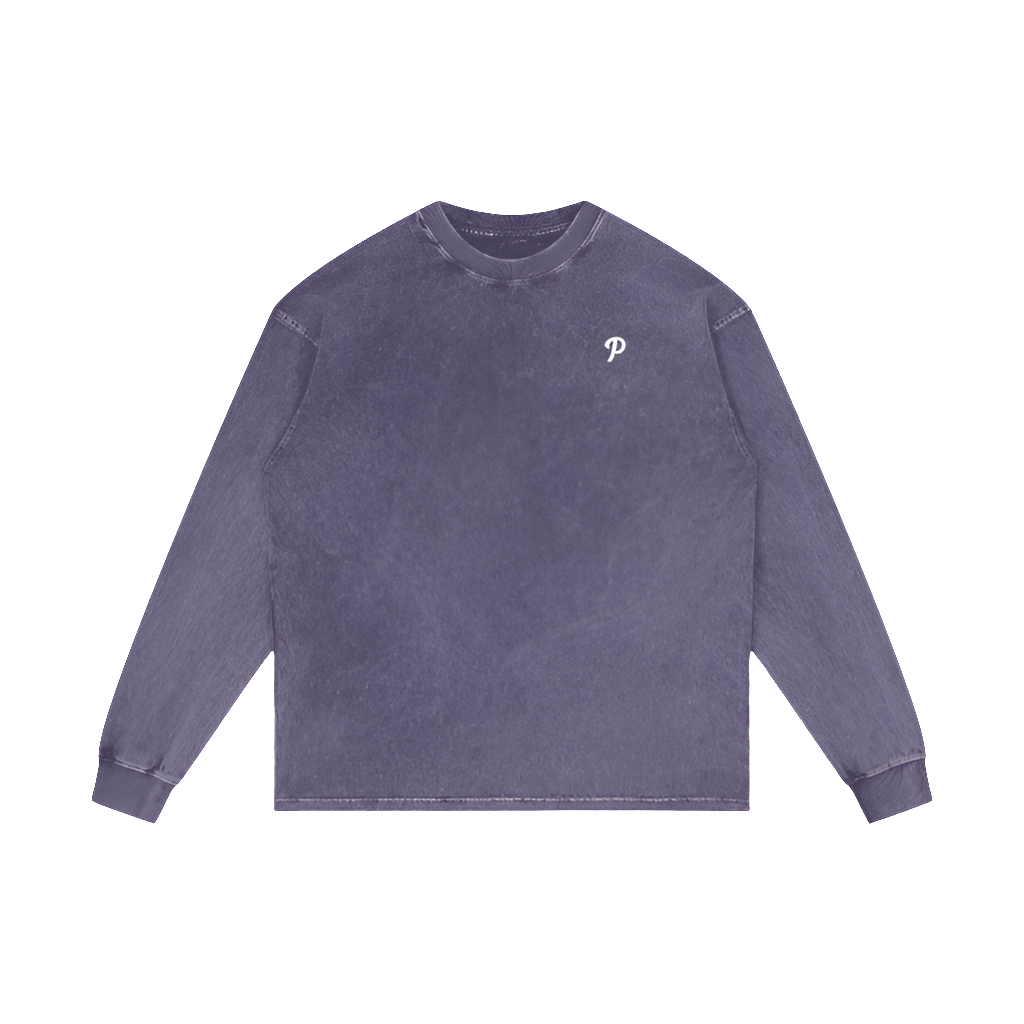 Acid wash long sleeve