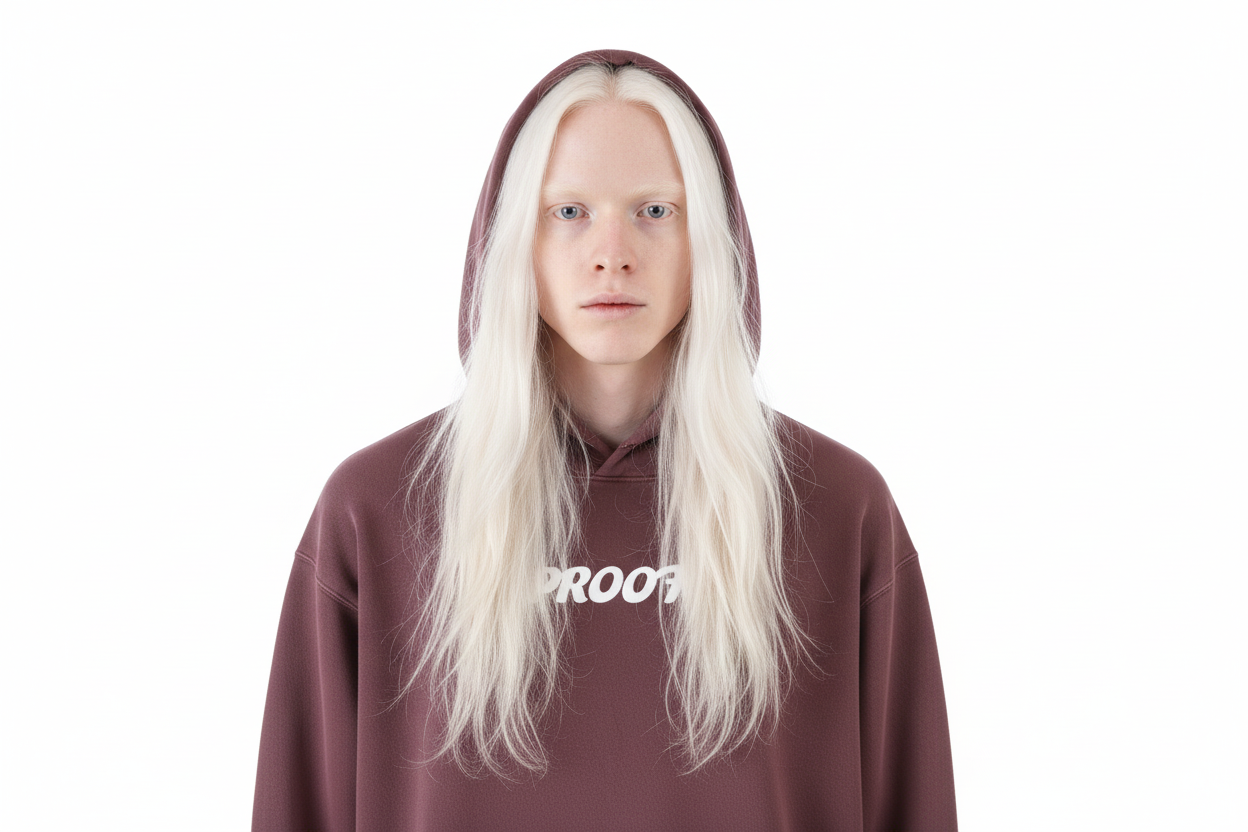 Frayed Enzyme Washed Fleece Hoodie