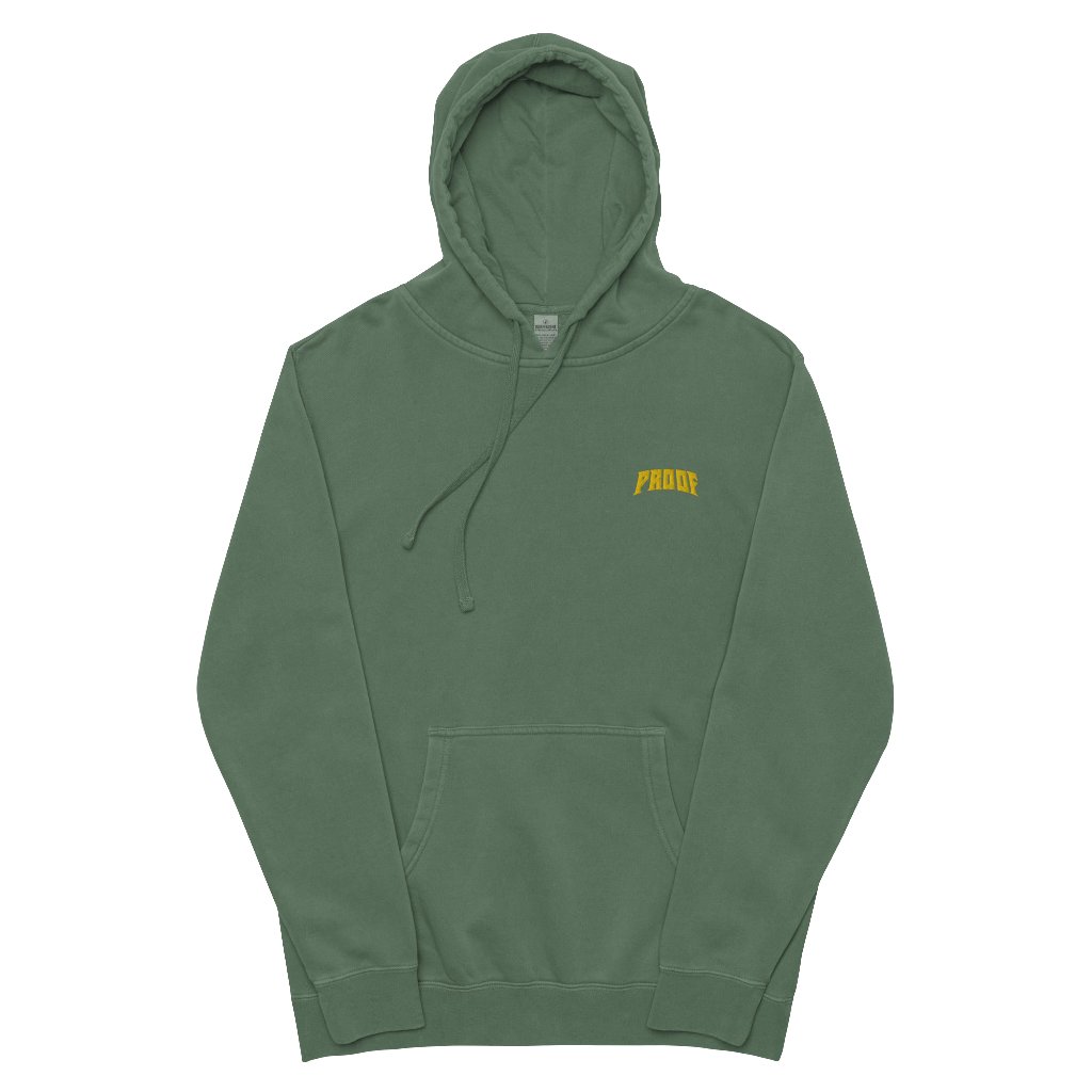 pigment-dyed hoodie